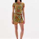 Sir Eliana Mesh Fitted Tee | Aliera Floral Mint (PRE-ORDER)