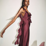 Agnes Ruffle Slip Maxi Dress