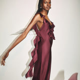Agnes Ruffle Slip Maxi Dress