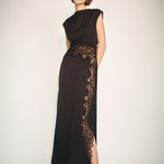 Eniko Lace Gathered Maxi Dress