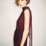 Amina Scarf Neck Maxi Dress