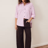 Ceres Life Peta Oversized Shirt | Sunfaded Pink Stripe
