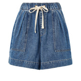 Ceres Life Darcy Relaxed Everyday Short | Washed Indigo