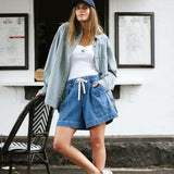 Ceres Life Relaxed Everyday Short | Washed Indigo