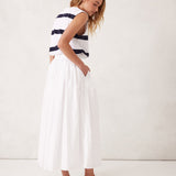 Ceres Life Florence Poplin Maxi Skirt | White