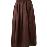 Ceres Life Florence Poplin Maxi Skirt | Chocolate