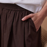 Ceres Life Florence Poplin Maxi Skirt | Chocolate