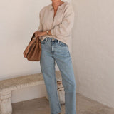 Ceres Life Blake Straight Leg Jean | Mid Vintage Blue
