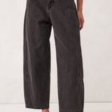 Ceres Life Darted Barrel Jean | Faded Black