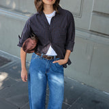 Ceres Life Frannie Cuffed Barrel Jean | Fresh Indigo