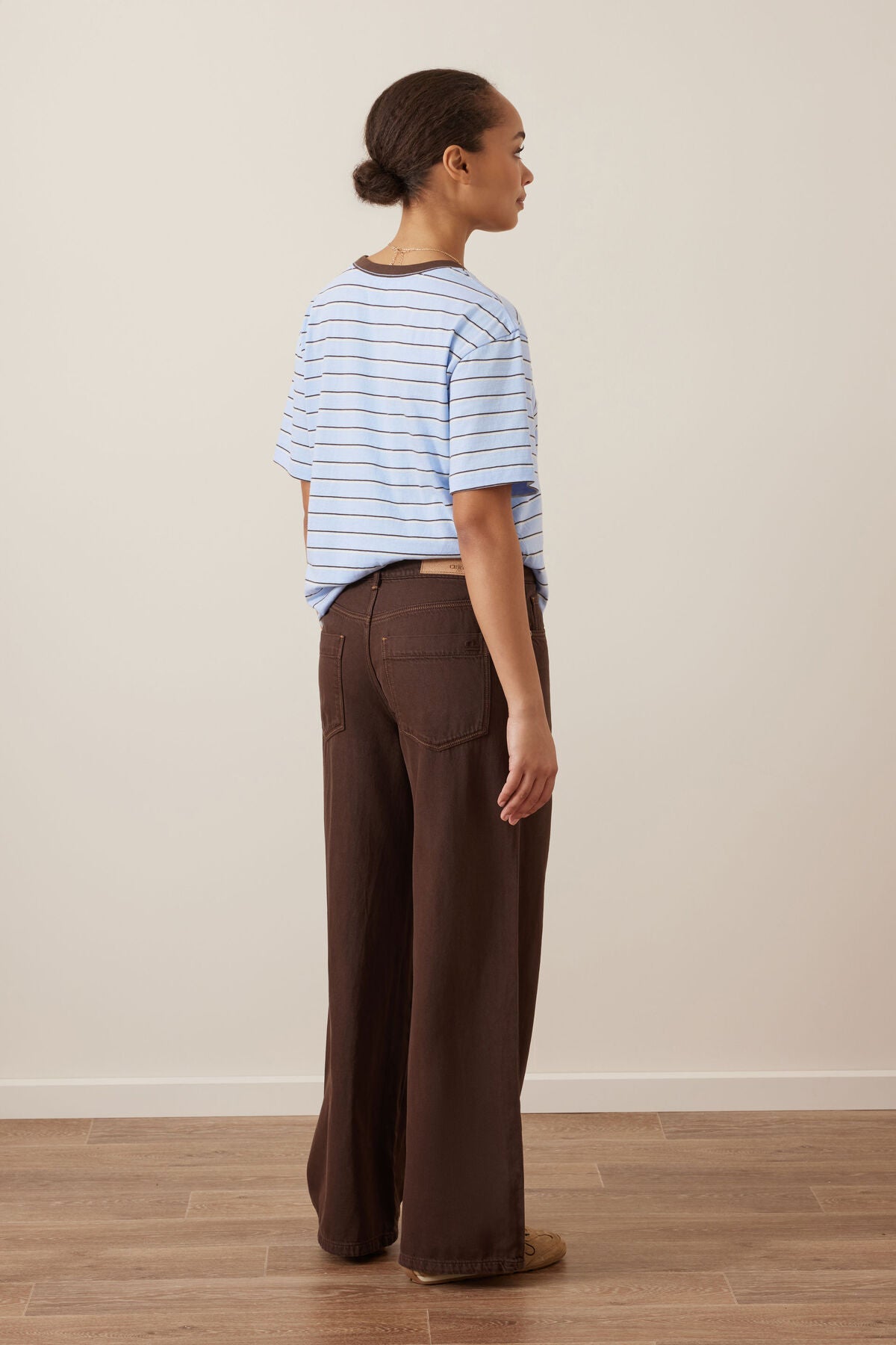 Ceres Life Willow Wide Leg Jean | Chocolate