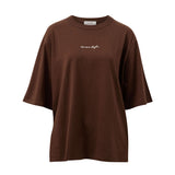 Ceres Life Luna Relaxed Tee | Chocolate Ceres Script