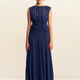 Shona Joy Romy High Neck Maxi Dress | Midnight