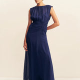 Shona Joy Romy High Neck Maxi Dress | Midnight