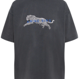 Anine Bing Cade Tee Leopard | Washed Black