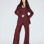 WOOL SILK RELAXED BLAZER DEADLEAF