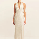 Shona Joy Calder Halter Neck Maxi Dress | Bubbly