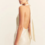 Shona Joy Calder Halter Neck Maxi Dress | Bubbly