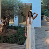 Misha Jennifer Cupro Maxi Dress | Ivory