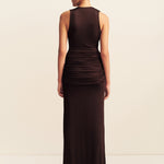 Miro Sleeveless Plunged Maxi Dress