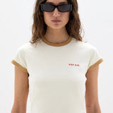 Sir Yes Sir. Fitted Tee | Ivory (PRE-ORDER)