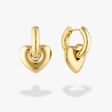 Gimme Love Heart Hoop Earrings | Gold (PRE-ORDER)