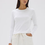 Assembly Label Lyla Long Sleeve Tee | White