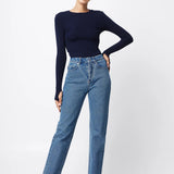 Mossman Brooklyn Top | Navy