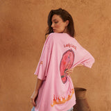 Sabbi The Very Oversized Lucky Mermaid Tee | Bright Pink (PRE-ORDER)