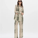 Muma World Silk Chiffon Pant | Cuban Crocodile