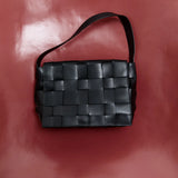 St Agni Woven Envelope Mini Tote | Black