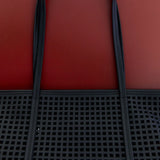 St Agni Perforated Slim Bateu Tote | Black