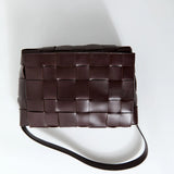St Agni Woven Envelope Mini Tote | Chocolate