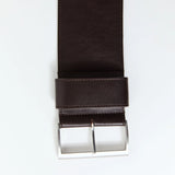 St Agni Wide Classic Belt | Coffee