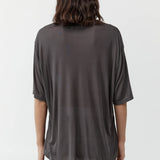 St Agni Fine Jersey Relaxed Tee | Soot