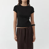 St Agni Fine Lace Skirt | Bark