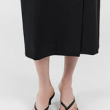 St Agni Woven Thong Heel | Black