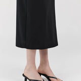 St Agni Woven Thong Heel | Black