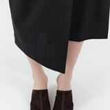 St Agni Suede Bandeau Wedge | Coffee