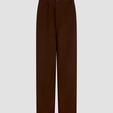 Bassike Twill Universal Nylon Pull On Pant | Carob