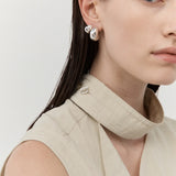 Nina Gordon Figure Hoops - Small | Silver