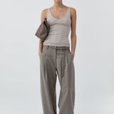 St Agni Tailored Barrel Pants | Light Taupe (PRE-ORDER)