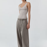 St Agni Tailored Barrel Pants | Light Taupe (PRE-ORDER)