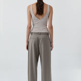 St Agni Tailored Barrel Pants | Light Taupe (PRE-ORDER)