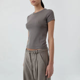 St Agni Organic Cotton Baby Tee | Clay