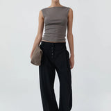 St Agni Organic Cotton Ballerina Top | Clay