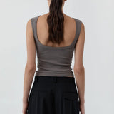 St Agni Organic Cotton Ballerina Top | Clay