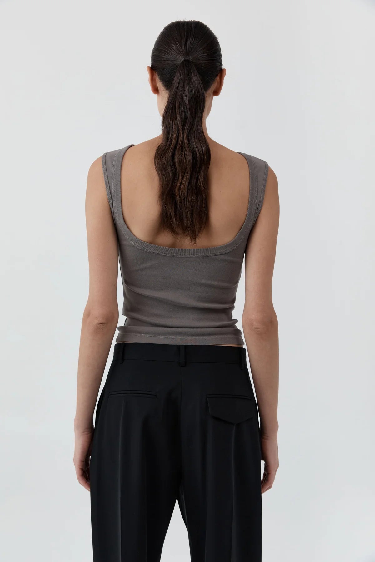St Agni Organic Cotton Ballerina Top | Clay