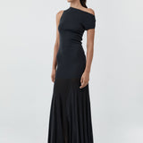 St Agni Fine Jersey Circle Hem Dress | Charcoal