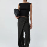 St Agni Organic Cotton Ballerina Top | Jet Black (PRE-ORDER)